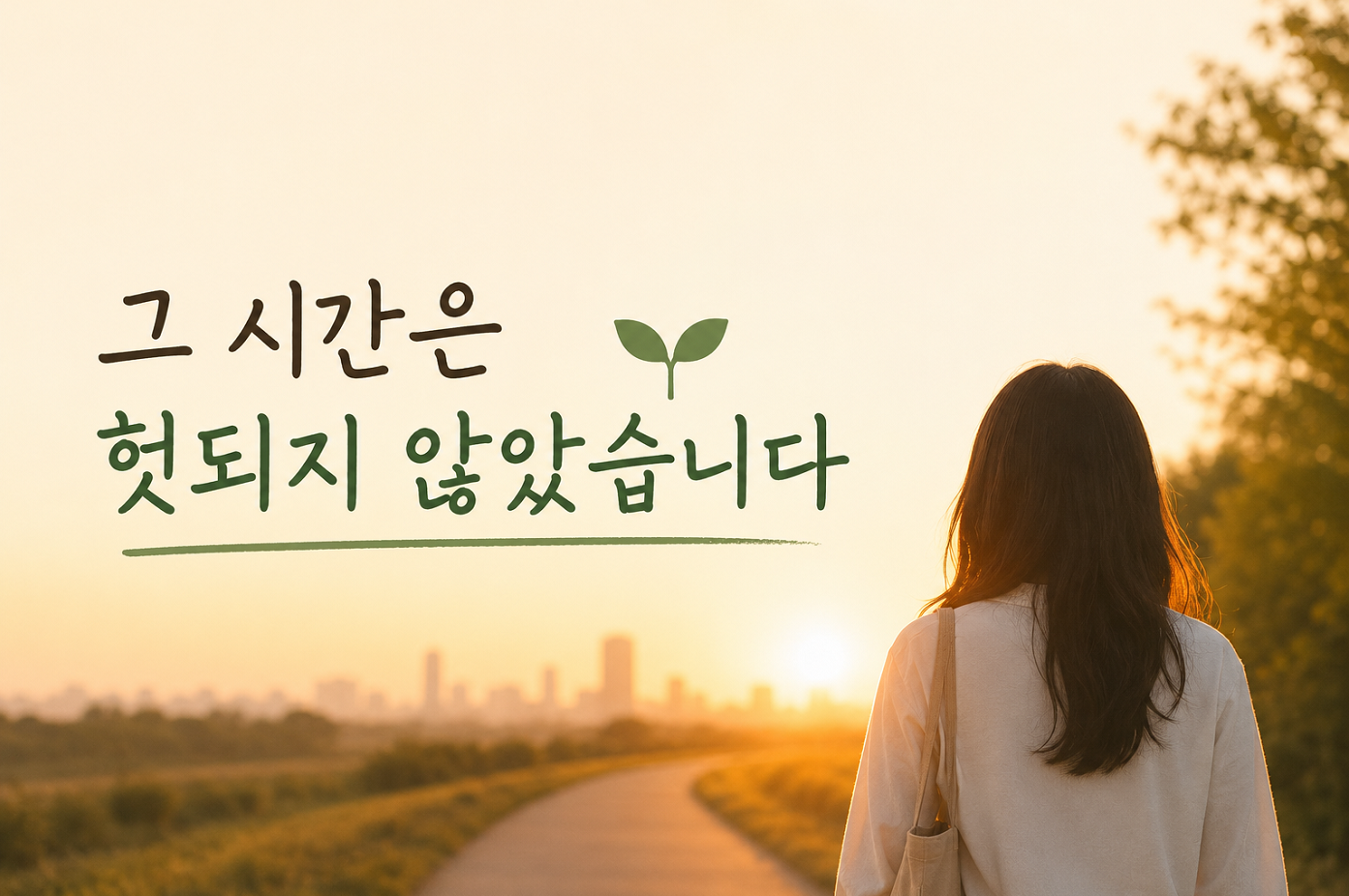 그 시간은 헛되지 않았습니다