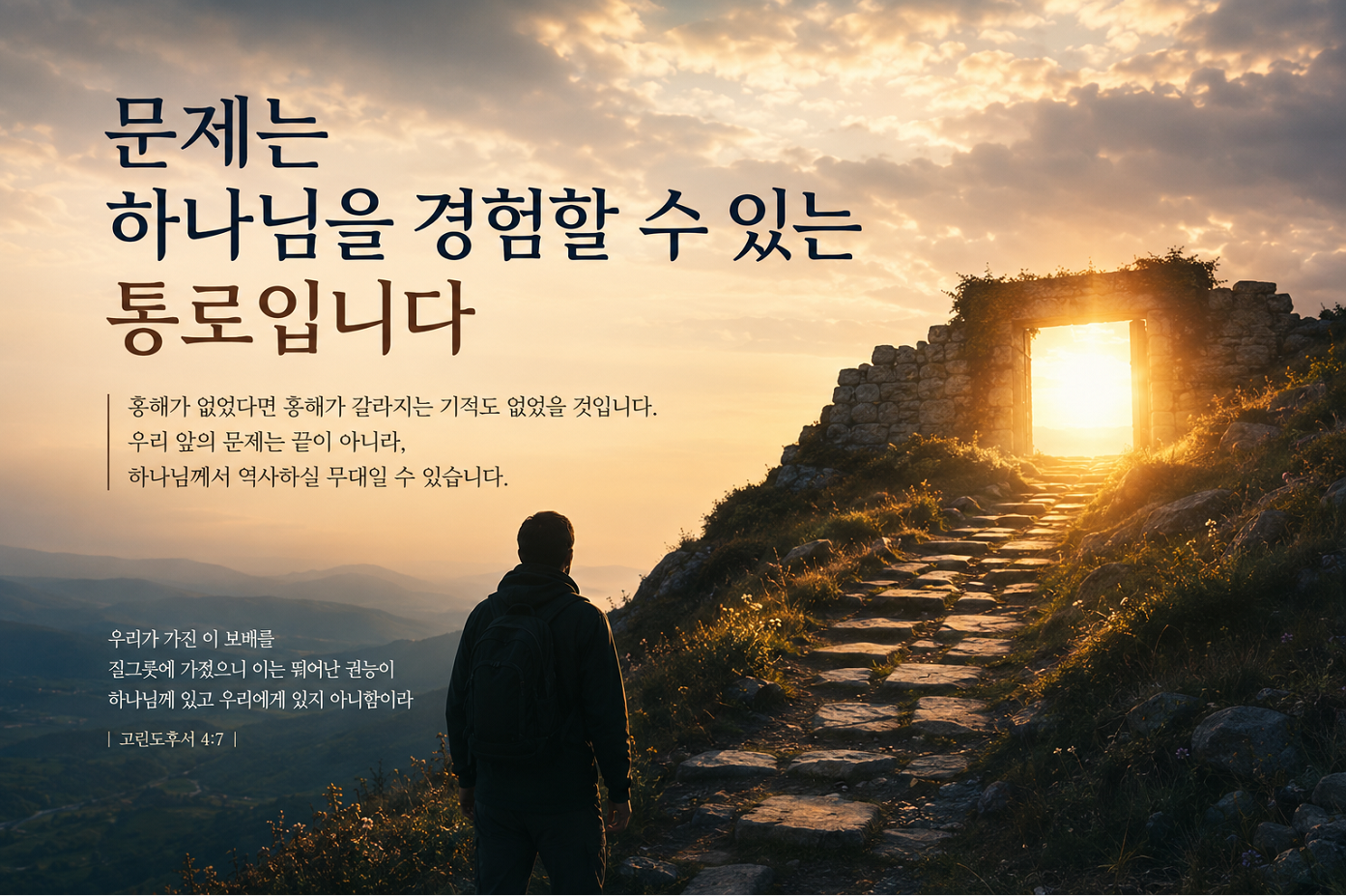 문제는 하나님을 경험할 수 있는 통로입니다
