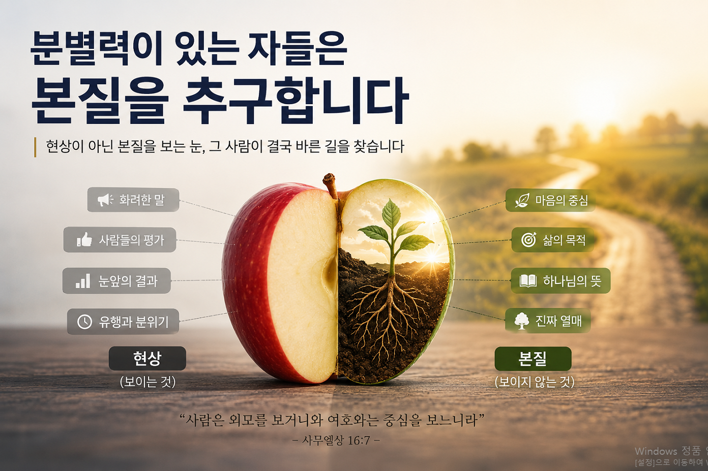 분별력이 있는 자들은 본질을 추구합니다 – 현상이 아닌 진실을 바라보는 성경적 분별력의 원리