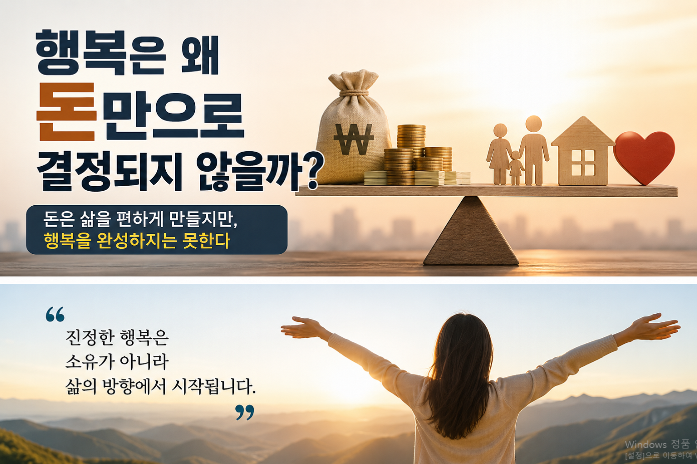 행복은 왜 돈만으로 결정되지 않을까? 돈과 행복의 진짜 관계를 이해해야 하는 이유